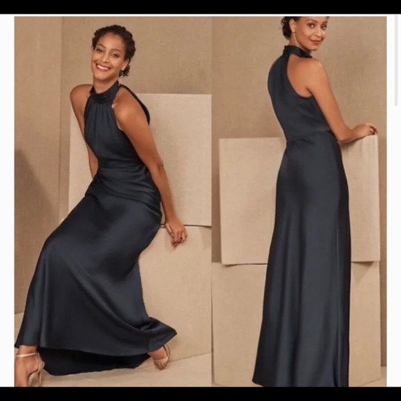 BHLDN Esme Satin Charmeuse dress - Picture 3 of 14